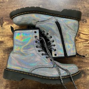 Youth iridescent Dr. Martens, size 6, 1460s (please read description)